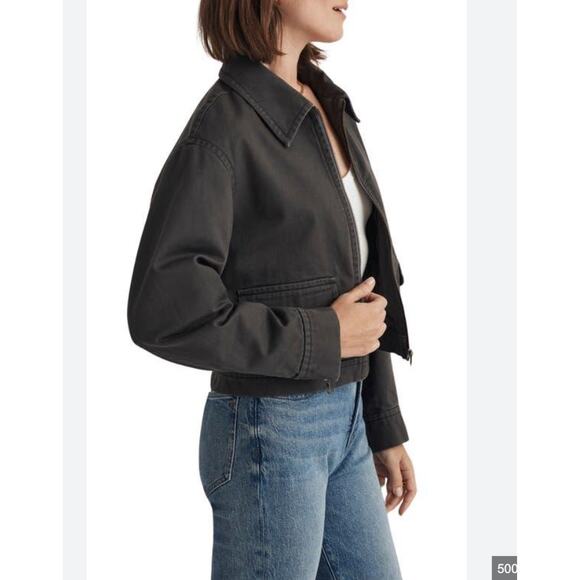 Cropped Utilitarian Jacket in (Re)generative Chino - Picture 2 of 7